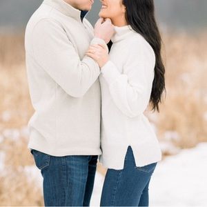 Comfy oversized turtleneck sweater